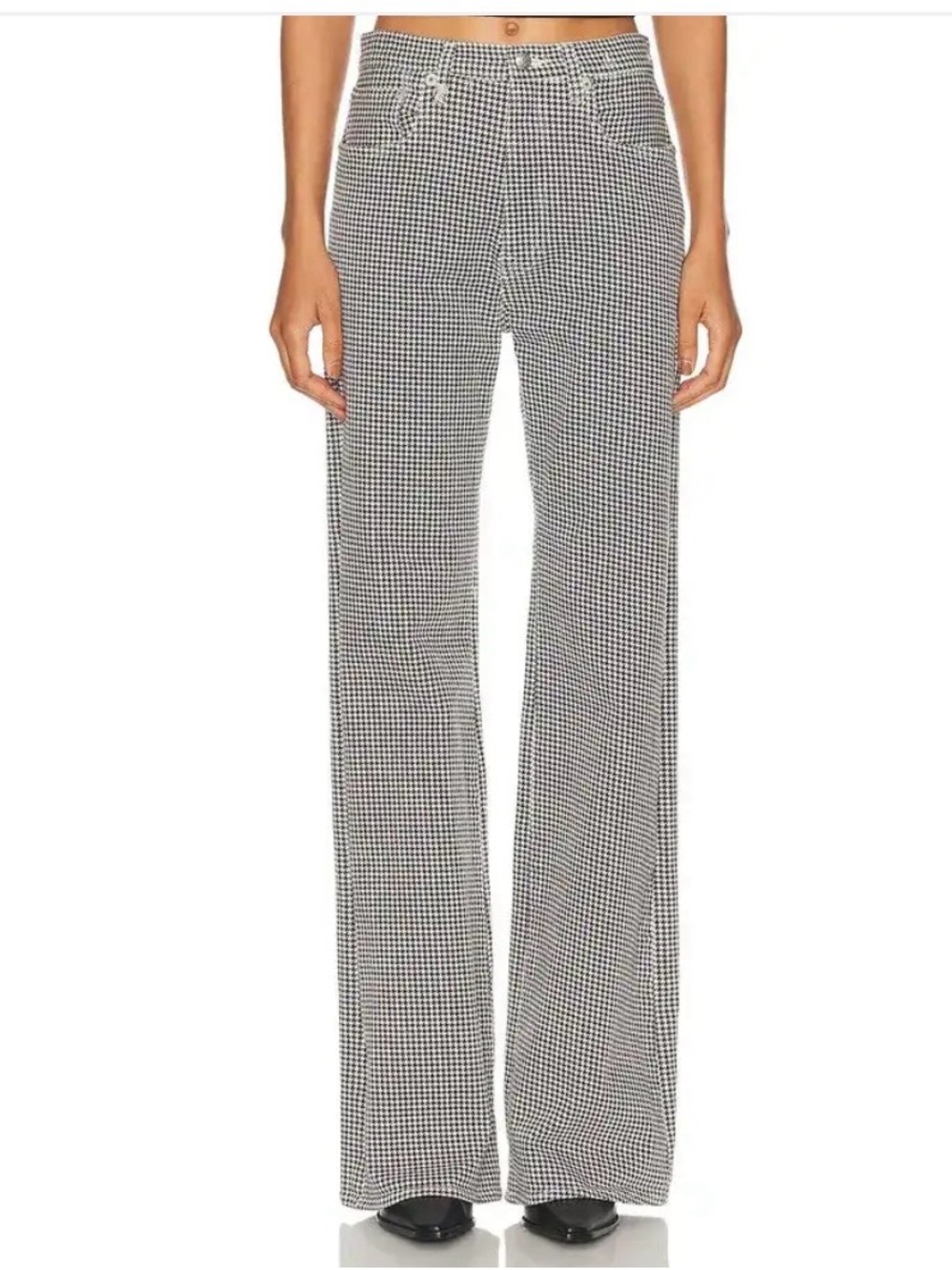 R13 Jane Houndstooth Print PantJeans